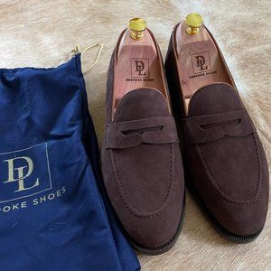 Men's Handmade Italian brown suede loafer Never worn 7.5